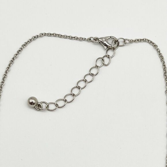 Capricorn Constellation Zodiac Silver Tone CZ Pendant Charm Dainty Necklace 16” - Picture 6 of 6